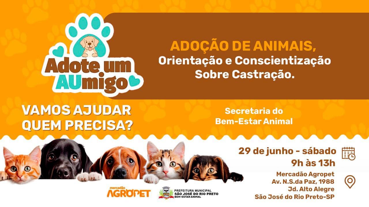 Bem-estar Animal promove campanha de adoção