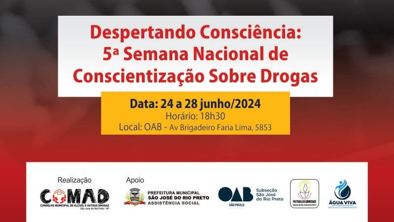COMAD realiza 5ª Semana Nacional de Conscientização Sobre Drogas